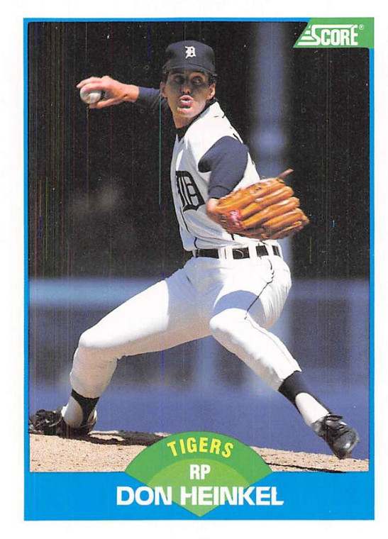 1989 Score #168 Don Heinkel VG Detroit Tigers 