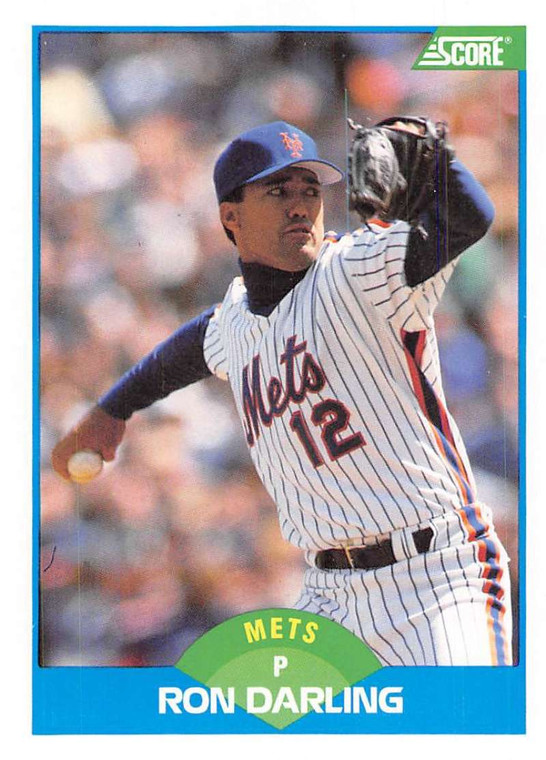 1989 Score #180 Ron Darling VG New York Mets 