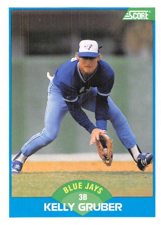 1989 Score #194 Kelly Gruber VG Toronto Blue Jays 