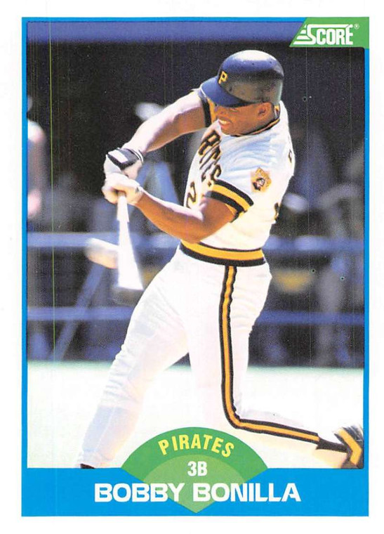 1989 Score #195 Bobby Bonilla VG Pittsburgh Pirates 