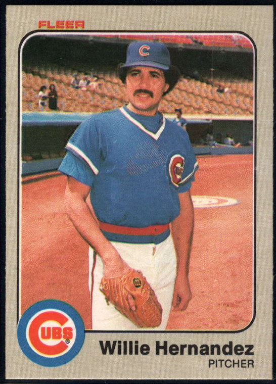 1983 Fleer #497 Willie Hernandez VG Chicago Cubs 