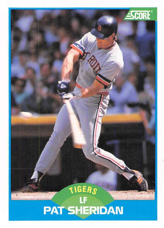 1989 Score #204 Pat Sheridan VG Detroit Tigers 