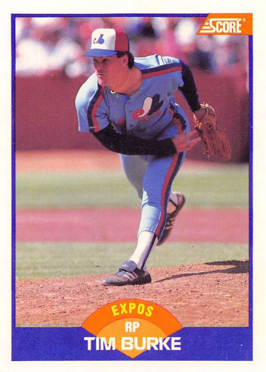 1989 Score #228 Tim Burke VG Montreal Expos 