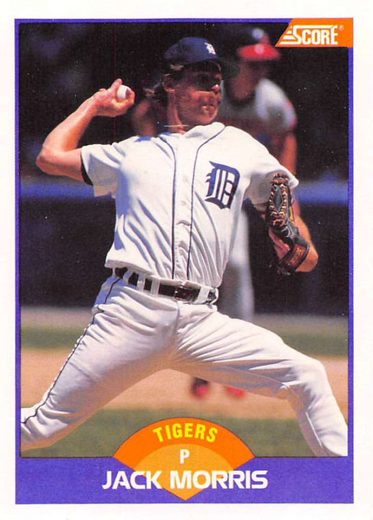 1989 Score #250 Jack Morris VG Detroit Tigers 