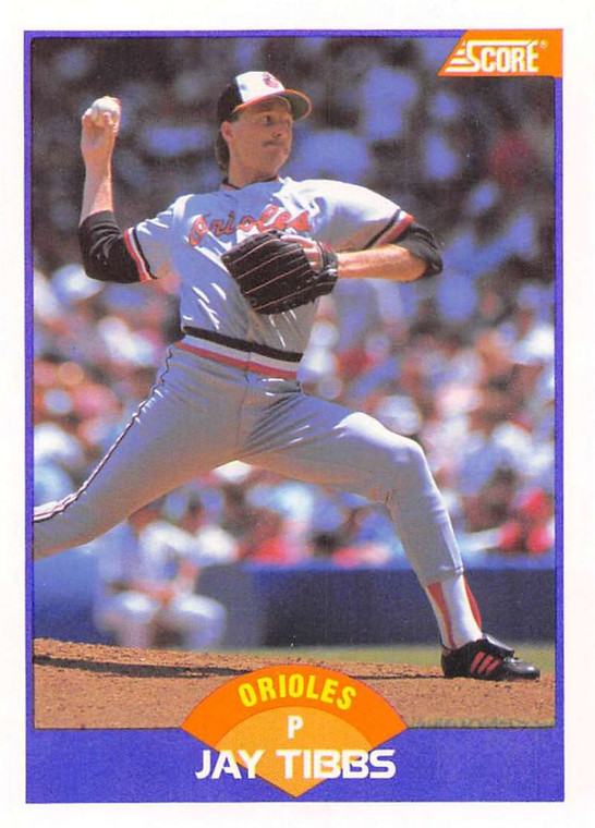 1989 Score #262 Jay Tibbs VG Baltimore Orioles 