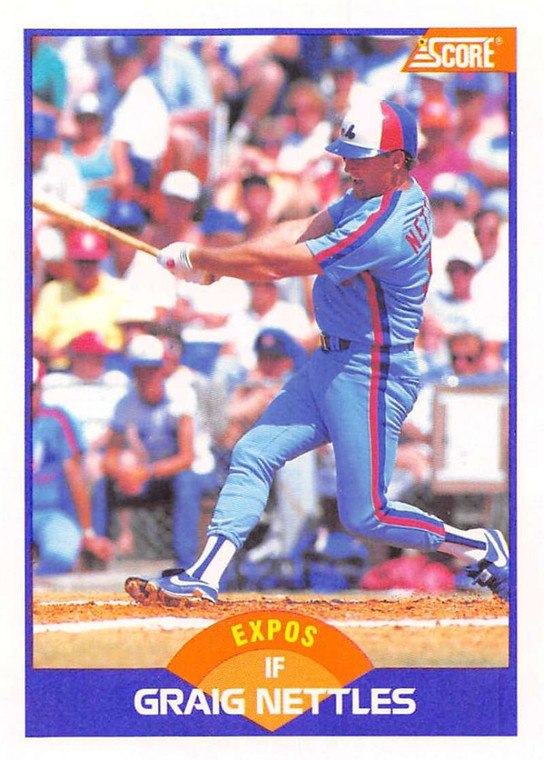 1989 Score #277 Graig Nettles VG Montreal Expos 