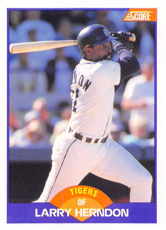 1989 Score #279 Larry Herndon VG Detroit Tigers 