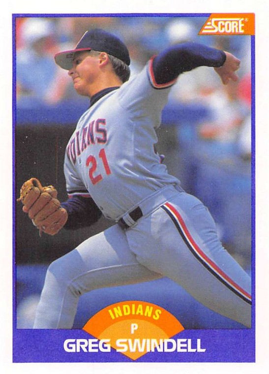 1989 Score #282 Greg Swindell VG Cleveland Indians 