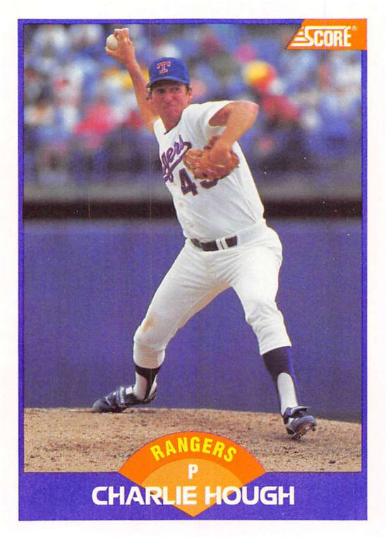 1989 Score #295 Charlie Hough VG Texas Rangers 