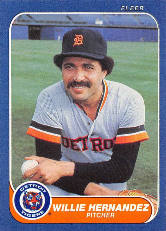 1986 Fleer #228 Willie Hernandez VG Detroit Tigers 