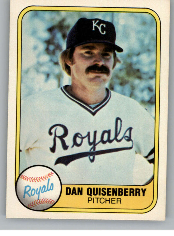 1981 Fleer #31 Dan Quisenberry VG Kansas City Royals 