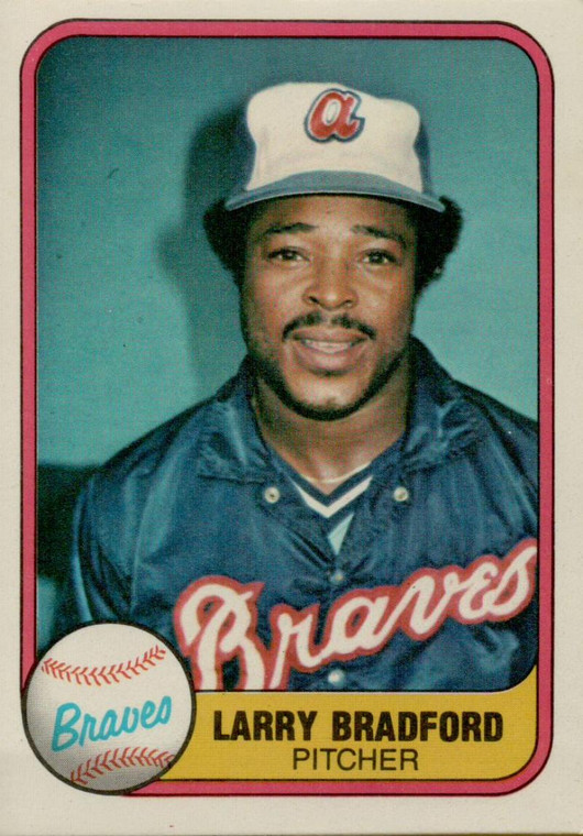 1981 Fleer #265 Larry Bradford VG Atlanta Braves 