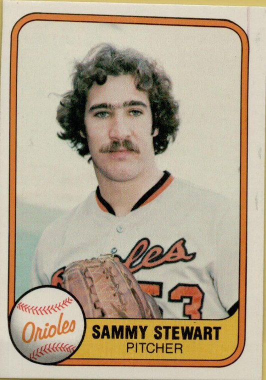 1981 Fleer #181 Sammy Stewart VG Baltimore Orioles 