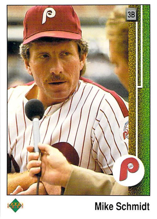 1989 Upper Deck #406 Mike Schmidt VG Philadelphia Phillies 