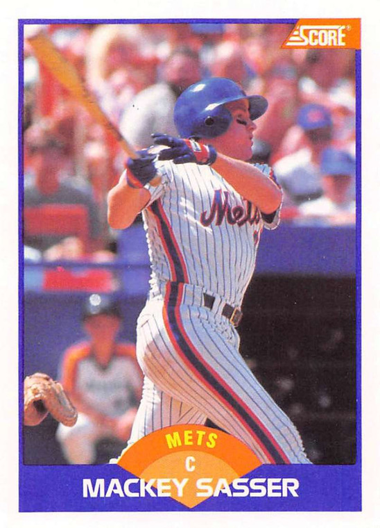 1989 Score #303 Mackey Sasser VG New York Mets 