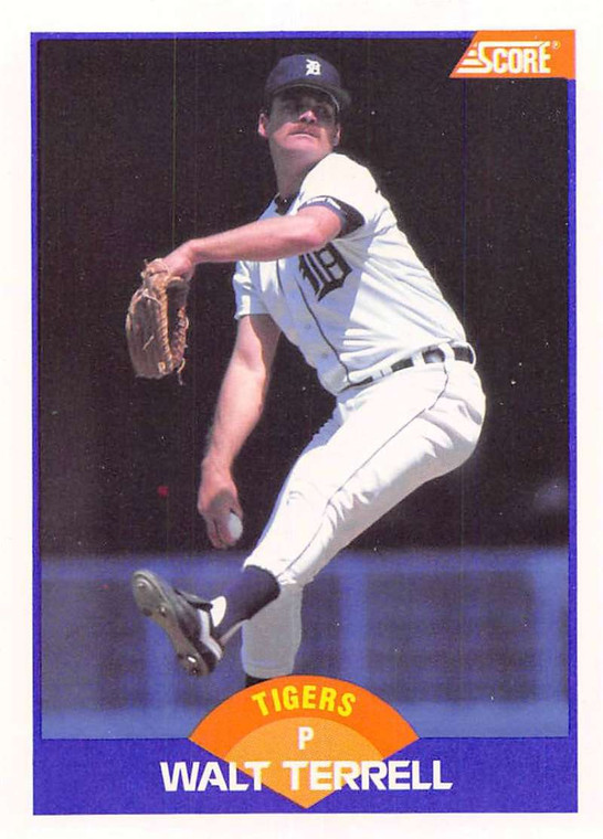 1989 Score #314 Walt Terrell VG Detroit Tigers 