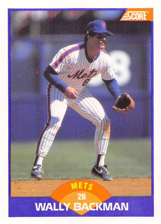 1989 Score #315 Wally Backman VG New York Mets 