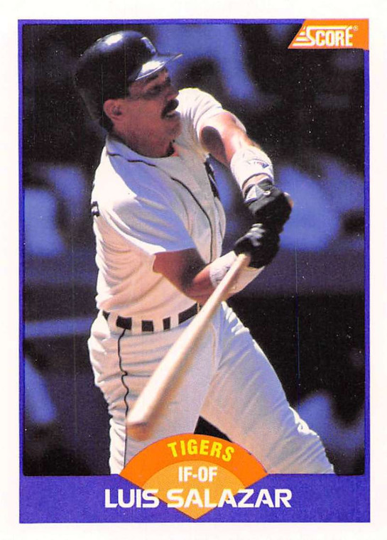 1989 Score #316 Luis Salazar VG Detroit Tigers 