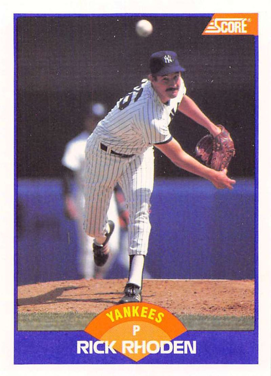 1989 Score #317 Rick Rhoden VG New York Yankees 