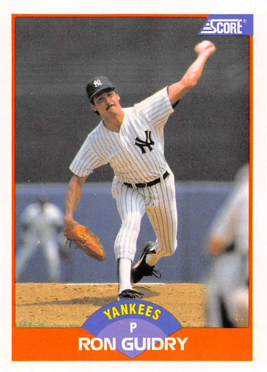 1989 Score #342 Ron Guidry VG New York Yankees 