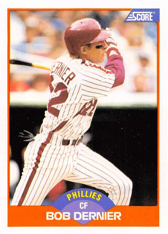 1989 Score #357 Bob Dernier VG Philadelphia Phillies 