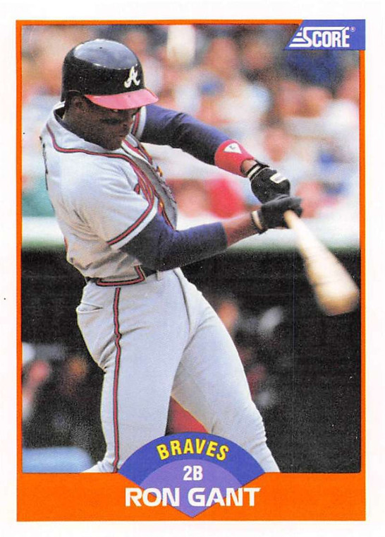 1989 Score #372 Ron Gant VG Atlanta Braves 