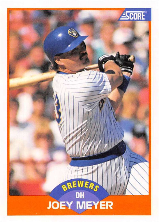 1989 Score #374 Joey Meyer VG Milwaukee Brewers 