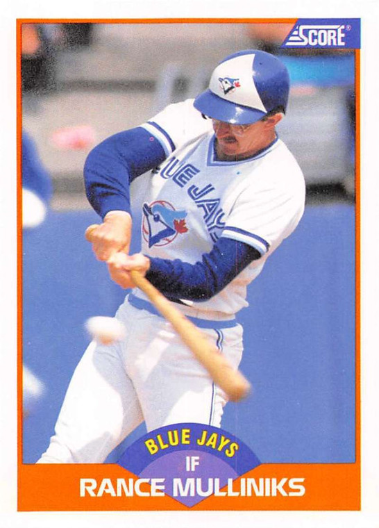 1989 Score #385 Rance Mulliniks VG Toronto Blue Jays 