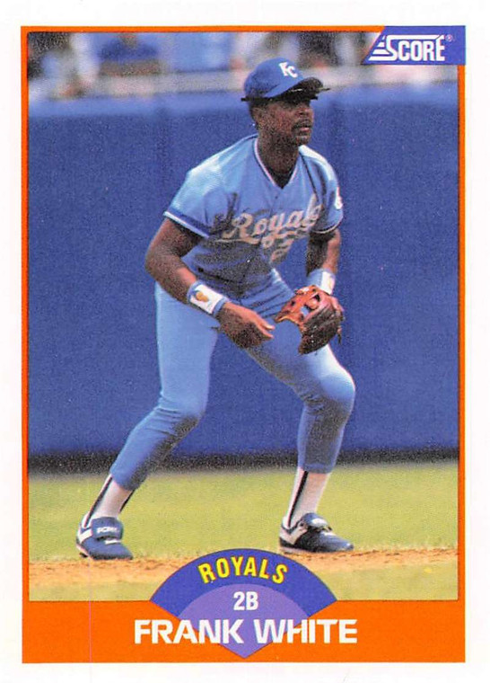 1989 Score #390 Frank White VG Kansas City Royals 