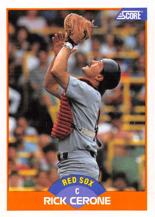 1989 Score #396 Rick Cerone VG Boston Red Sox 