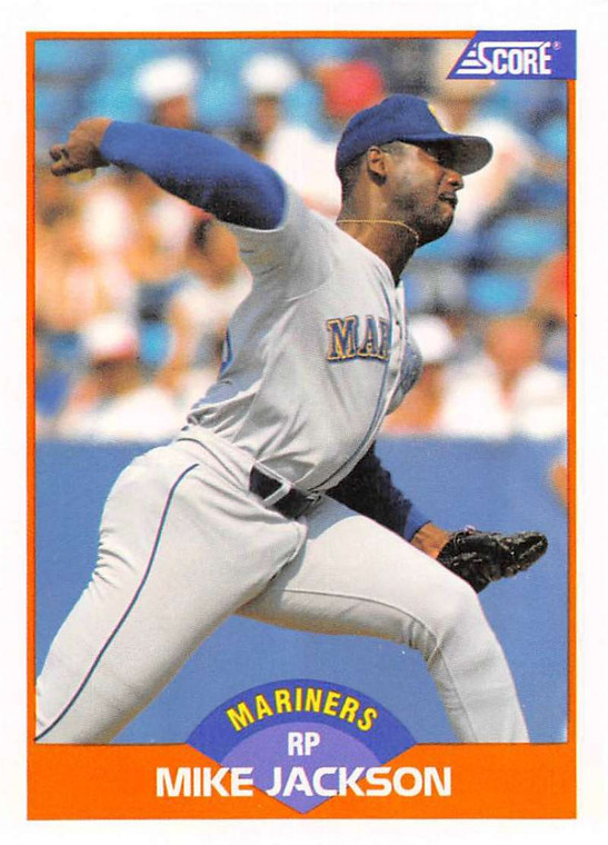 1989 Score #398 Mike Jackson VG Seattle Mariners 