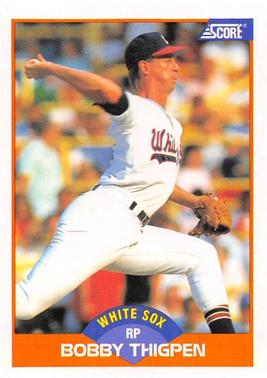 1989 Score #399 Bobby Thigpen VG Chicago White Sox 