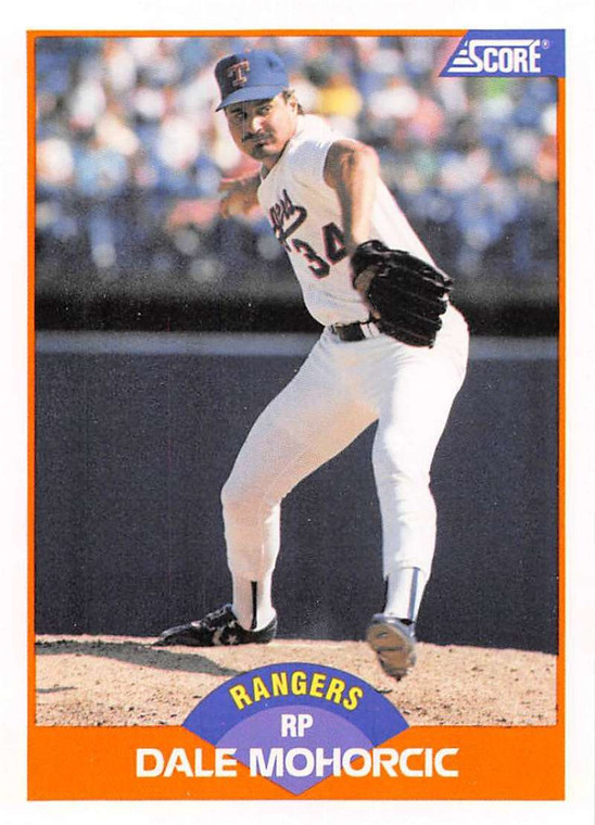1989 Score #420 Dale Mohorcic VG Texas Rangers 