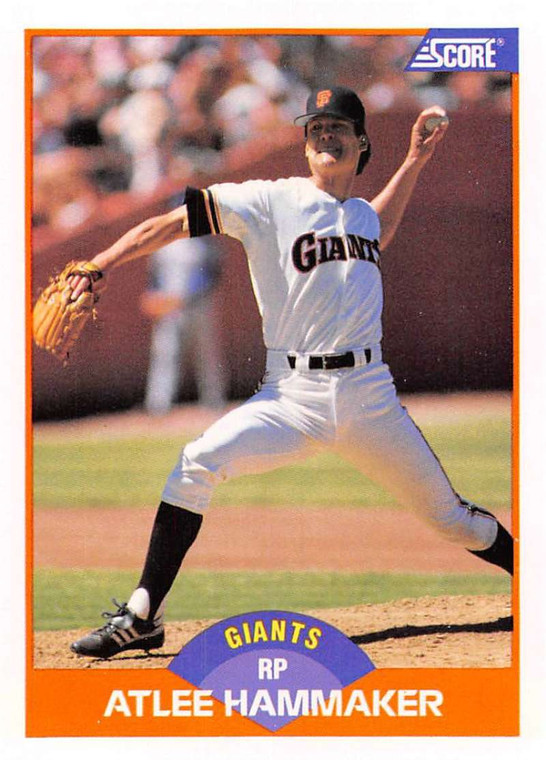 1989 Score #422 Atlee Hammaker VG San Francisco Giants 