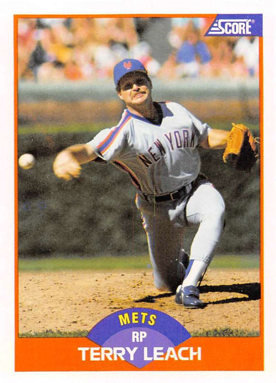 1989 Score #431 Terry Leach VG New York Mets 