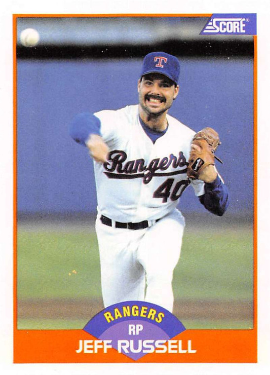 1989 Score #438 Jeff Russell VG Texas Rangers 