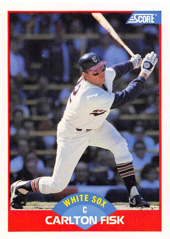 1989 Score #449 Carlton Fisk VG Chicago White Sox 