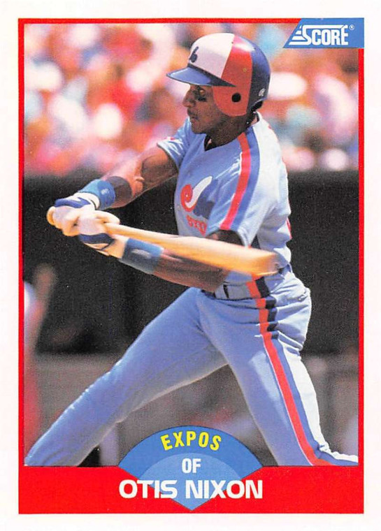 1989 Score #451 Otis Nixon VG Montreal Expos 