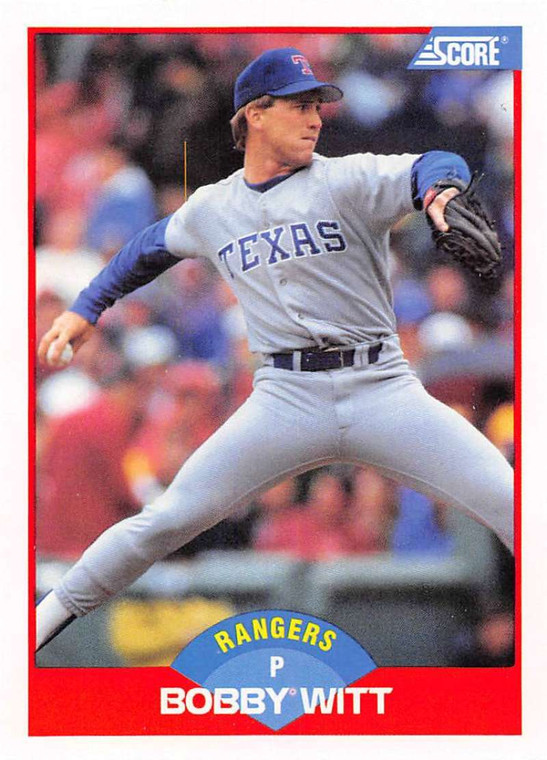 1989 Score #463 Bobby Witt VG Texas Rangers 