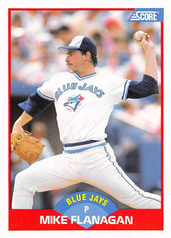 1989 Score #475 Mike Flanagan VG Toronto Blue Jays 
