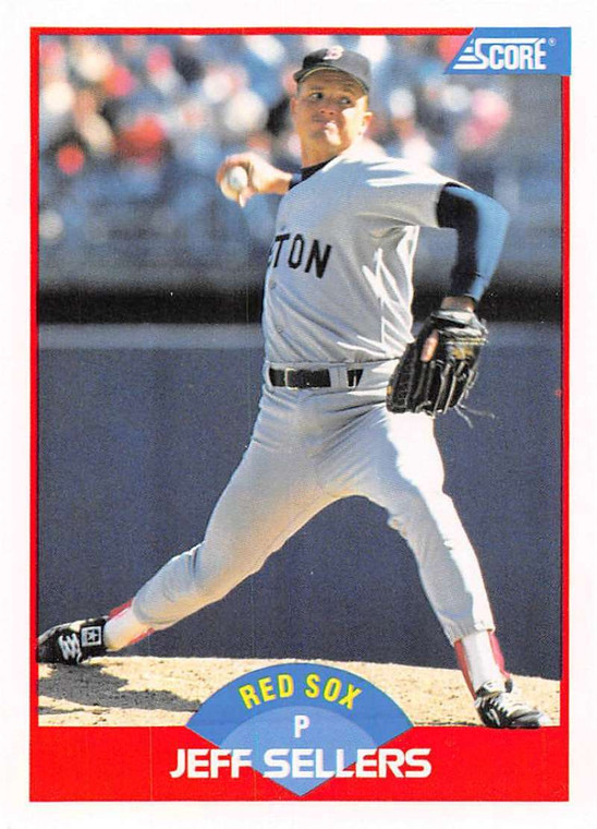 1989 Score #491 Jeff Sellers VG Boston Red Sox 