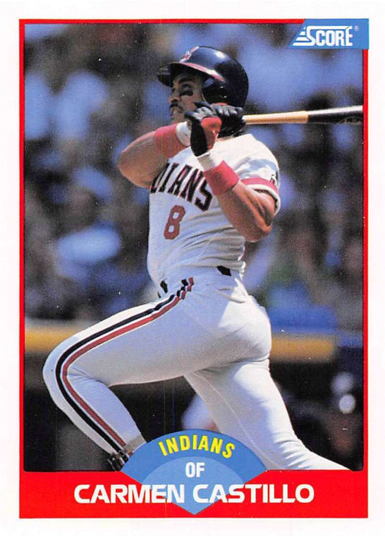 1989 Score #497 Carmen Castillo VG Cleveland Indians 