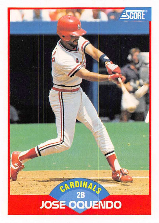 1989 Score #529 Jose Oquendo VG St. Louis Cardinals 