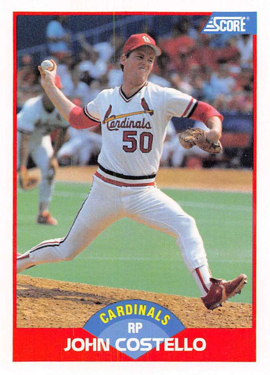 1989 Score #534 John Costello VG St. Louis Cardinals 