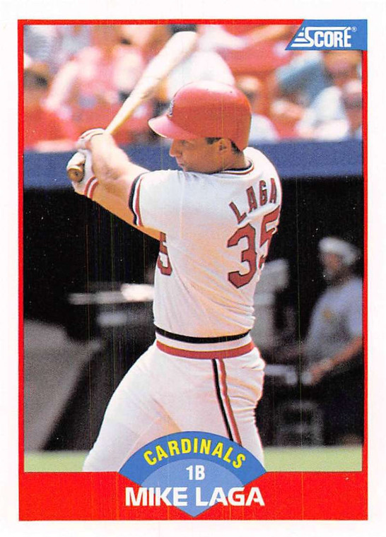 1989 Score #536 Mike Laga VG St. Louis Cardinals 