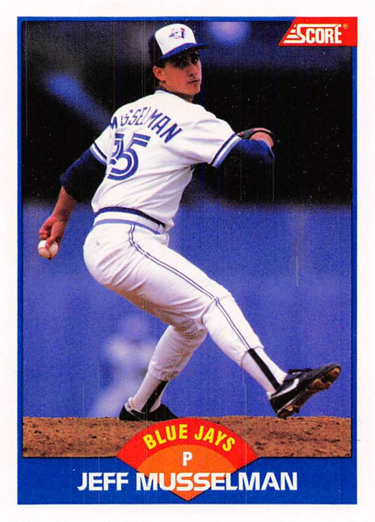1989 Score #558 Jeff Musselman VG Toronto Blue Jays 