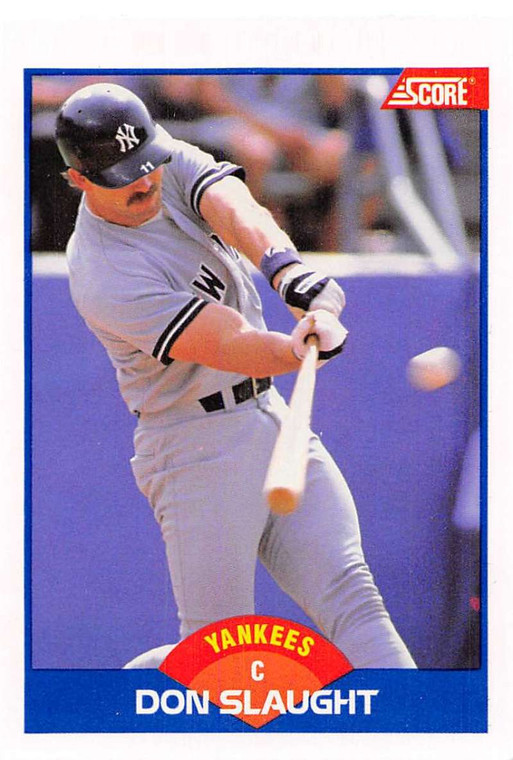 1989 Score #561 Don Slaught VG New York Yankees 