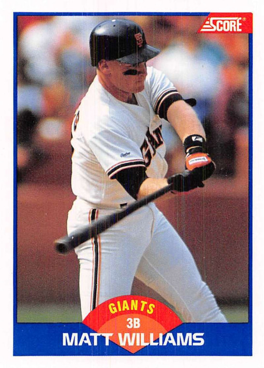 1989 Score #612 Matt Williams VG San Francisco Giants 