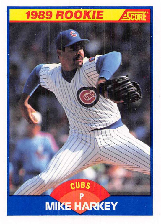 1989 Score #624 Mike Harkey VG Chicago Cubs 