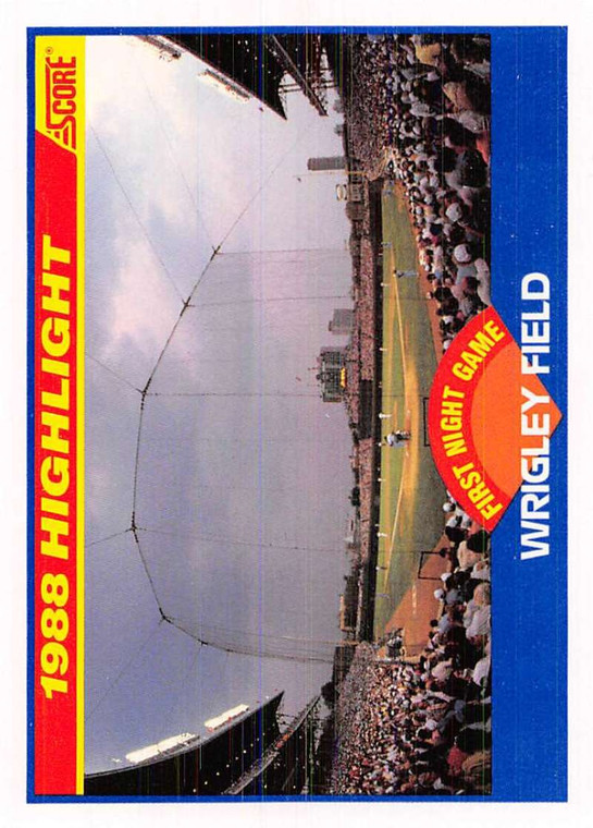 1989 Score #652 Wrigley Field HL VG Chicago Cubs 